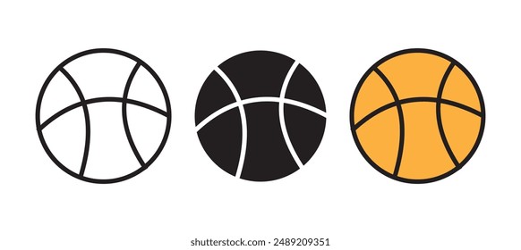 Bola de baloncesto Diseño plano