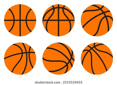 Bola de basquete Design plano