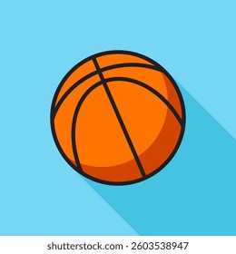Ball of basketball Flat Design