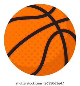 Ball of basketball Flat Design