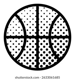 Bola de baloncesto Diseño plano