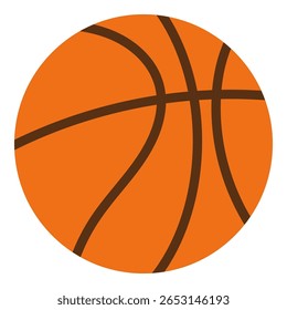 Bola de baloncesto Diseño plano