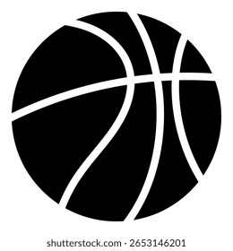 Bola de basquete Design plano