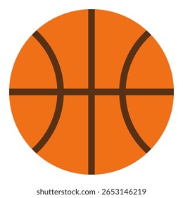 Ball of basketball Flat Design