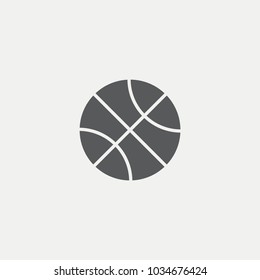 Ball for basketball Flat Icon