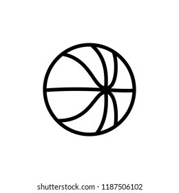 Ball for basketball icon. Element of balls icon for mobile concept and web apps. Detailed Ball for basketball icon can be used for web and mobile