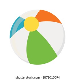 Ball Beach Fill Vector Illustration