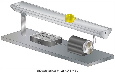 Ball and beam system consists of subsystem and process assembled for controlling the ball on beam using controlling the output process.