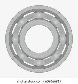 Ball bearing. Flat vector stock illustration isolated