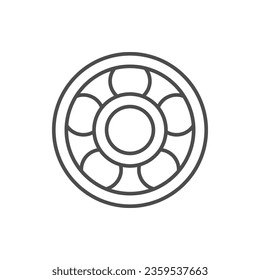 Ball bearing line outline icon
