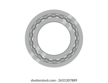 Ball bearing simple flat illustration. Simple isolated and colored illustration.