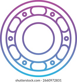 Ball bearing vector icon. Can be used for printing, mobile and web applications.
