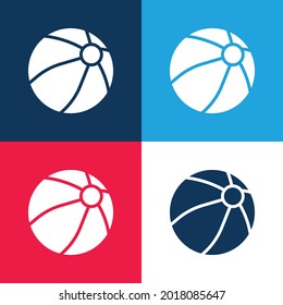 Minimaler Symbolsatz für Ball Blau und Rot