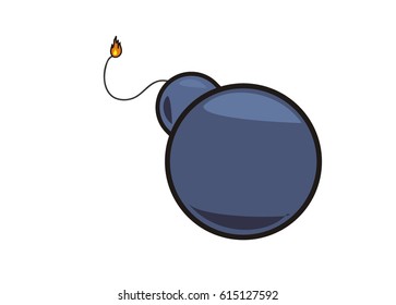 ball bomb simple illustration