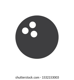 Ball of bowling design. hobby competition game training and tournament theme. Vector illustration.