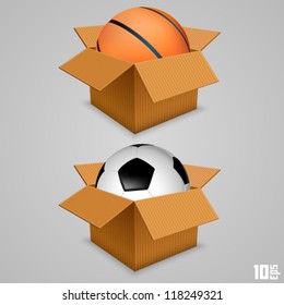 the ball in the box