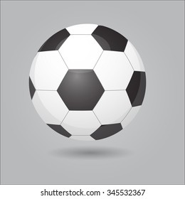 Ball Brazilian football. White with a black ball.