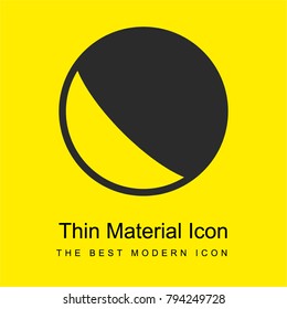 Ball bright yellow material minimal icon or logo design
