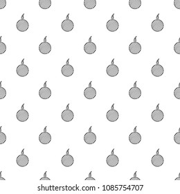 Ball candle pattern vector seamless repeating for any web design