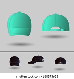 Ball cap. Vector icons for mobile apps, Web sites and print projects.