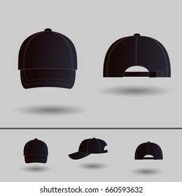 Ball Cap. Vector Icons For Mobile Apps, Web Sites And Print Projects.