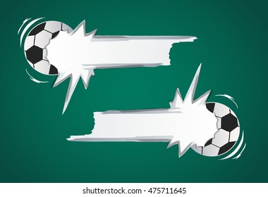 ball cartoon banner vector