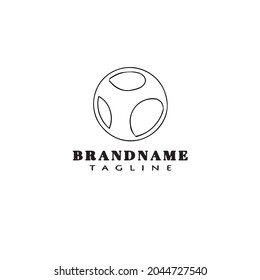 ball cartoon logo icon design modern vector creative