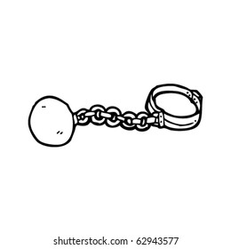 Ball And Chain Cartoon