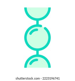ball chain color icon vector. ball chain sign. isolated symbol illustration