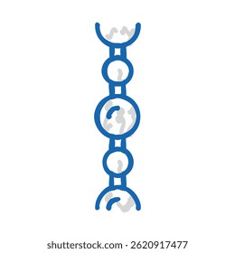ball chain doodle icon sketch vector. ball chain sign. isolated symbol illustration