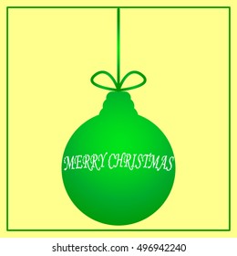 Ball, Christmas ornaments, vector icon