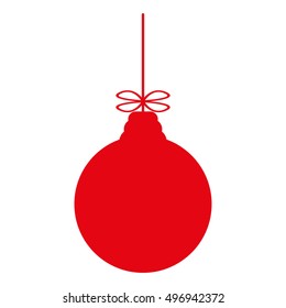 Ball, Christmas ornaments, vector icon