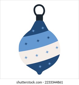 Pelota para árbol de navidad. Vector. Dibujo de mano