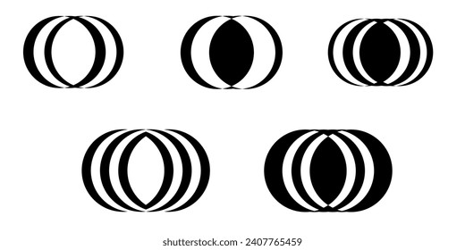 Película, círculo, atmósfera, longitud, símbolo del vector de iconos Ilustración de diseño