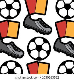 ball cleat cards football soccer pattern image 