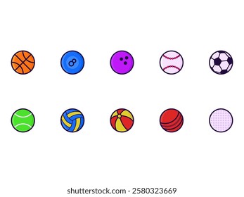 Ball Clipart Design Element Set