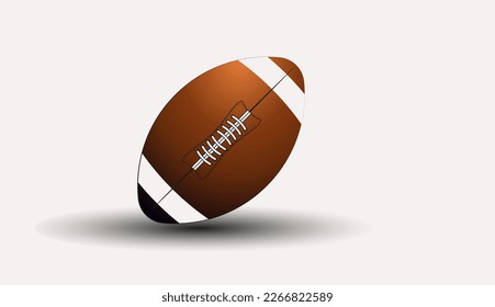 Ball concept vector design, Ameracan football ball concept, football ball on an isolated background, for greeting card, banner, poster. Vector illustration