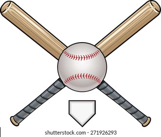 Ball and cross bat