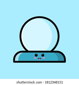 ball crystal cartoon vector icon illustration, perfect for sticker , card etc.