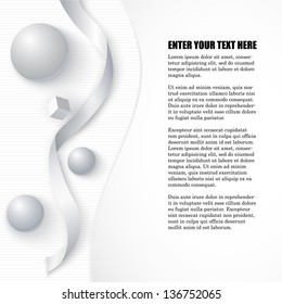 Ball, cube and tape template for your presentations