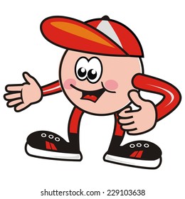 ball with cup, vector icon