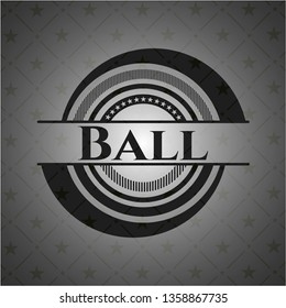 Ball dark icon or emblem