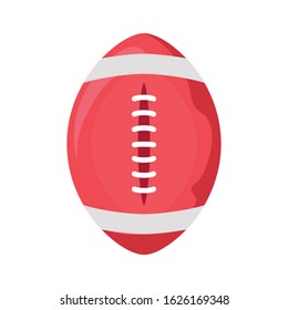 Ball design, American football super bowl sport hobby competition game training equipment tournement and play theme Vector illustration