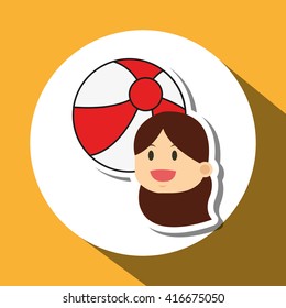ball design, flat illustration