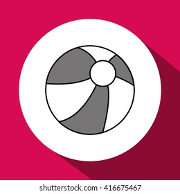 ball design, flat illustration