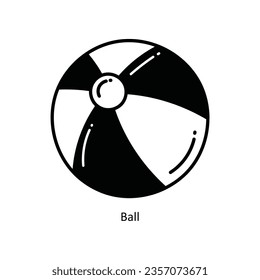 Ball doodle Icon Design illustration. School and Study Symbol on White background EPS 10 File 