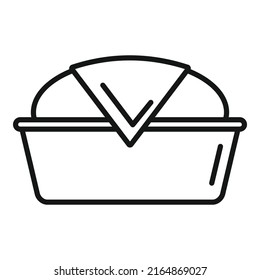 Ball dough icon outline vector. Bread knead. Pastry baking