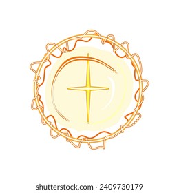 ball electric orb cartoon. lightning magic, circle crystal, space explosion ball electric orb sign. isolated symbol vector illustration