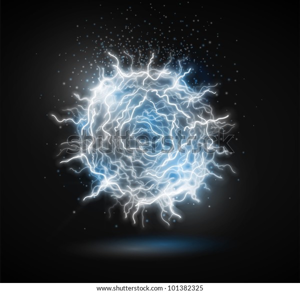 Ball Energy Lightning Fireball Eps 10 Stock Vector (Royalty Free) 101382325 Shutterstock
