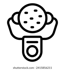Ball face roller icon outline vector. Care massage. New skin spa